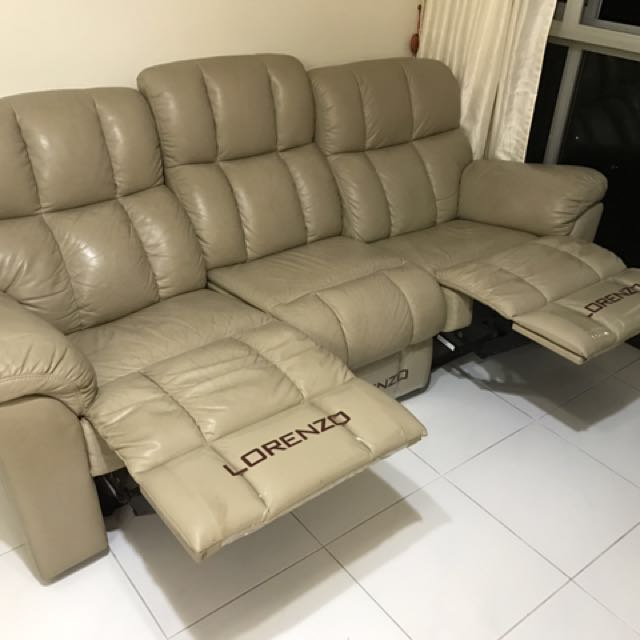 Full Leather Lorenzo Sofa 3 Seater With 2 Incliners Furniture Full Leather Lorenzo Sofa 3 Seater With 2 Incliners Furniture Sofas On Carou