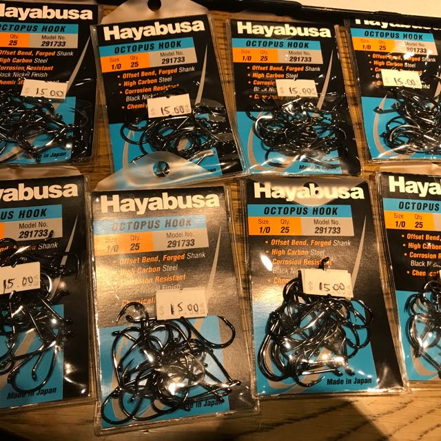 Hayabusa Octopus Hook Size 1/0 (25per packet)