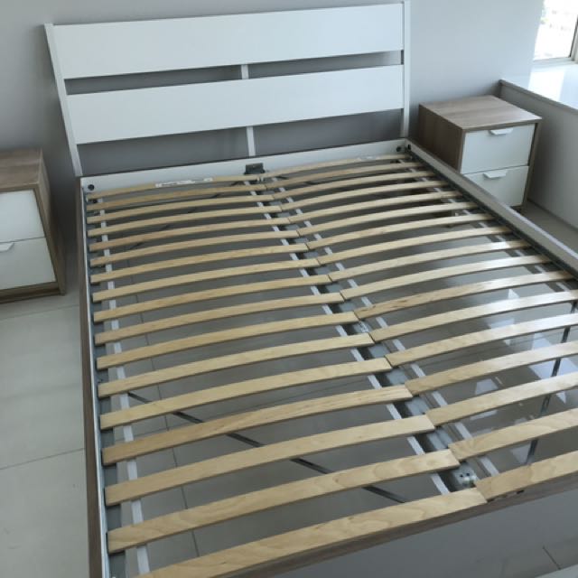Ikea Trysil Double Bed Frame Furniture Beds Mattresses On Carousell