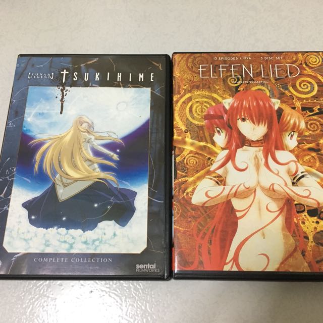 Japanese Anime Elfen Lied Tsukihime Music Media Cds Dvds
