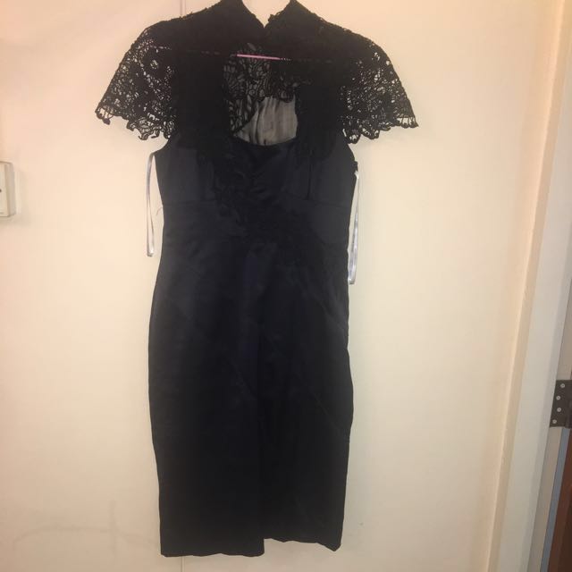 karen millen black lace dress