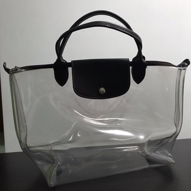 transparent longchamp bag