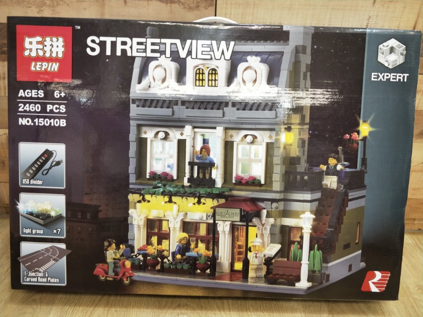 ONLY 1 SET Lepin 15010B Parisian Restaurant with LED Lighting