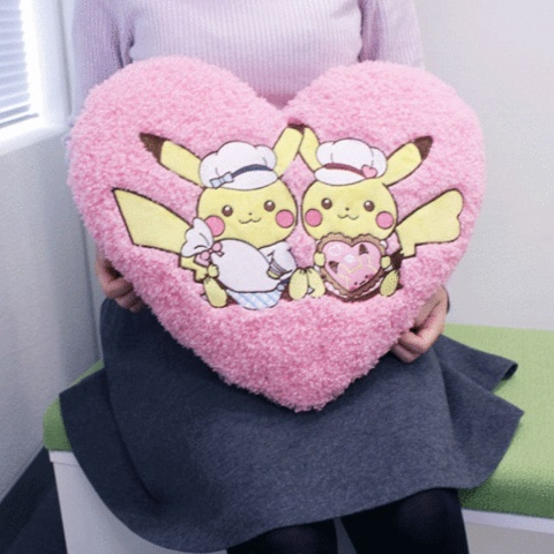 pikachu heart plush