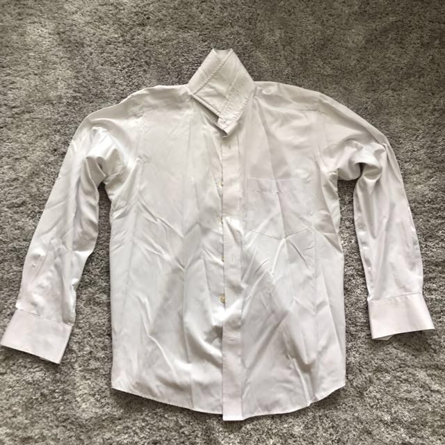 White Formal Shirt (Feraud Paris) Size: M - 15 1/2, Men's Fashion, Tops &  Sets, Formal Shirts on Carousell