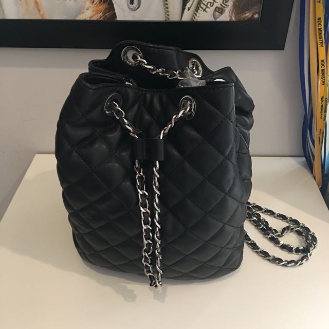 Zara chain backpack clearance