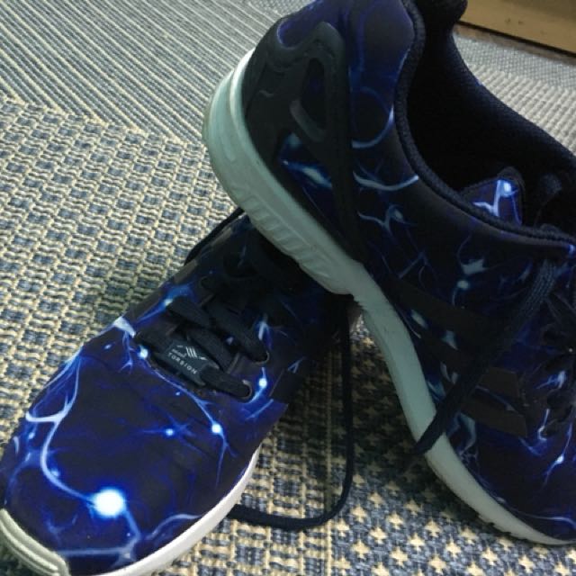 adidas, Shoes, Mens Adidas Torsion Zx Flux Blue Lightning Size 9
