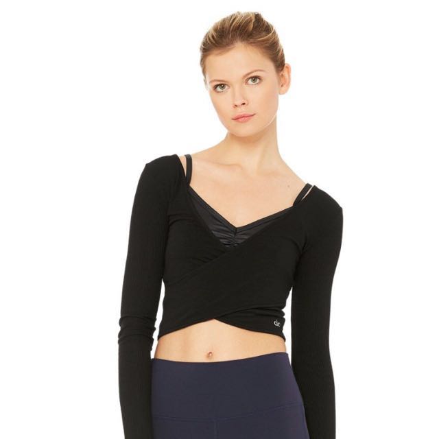 ALO YOGA AMELIA LONG SLEEVE CROP