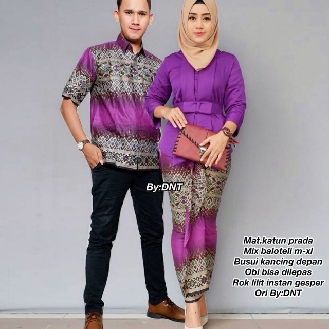 Baju couple lilit pusoita batik kebaya modern trendi lucu 