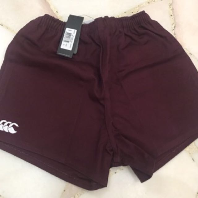 Maroon canterbury shorts Clearance