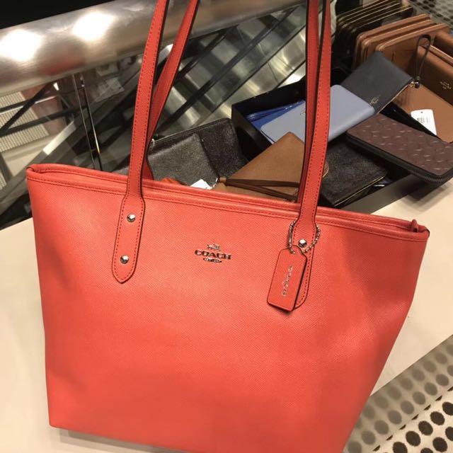 coach orange bag