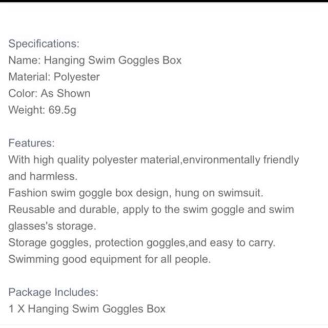 Glasses Case Goggle Packing Box Swim Glasses Box Goggle Box Storage Boxes