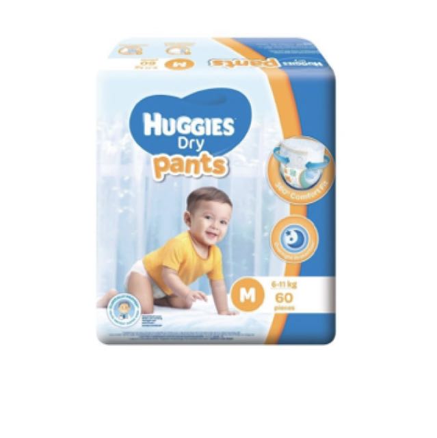 Huggies Dry Pants M size, Babies & Kids, Bathing & Changing, Diapers