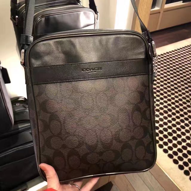 Instock authentic coach men sling bag, Men&#39;s Fashion, Bags & Wallets on Carousell