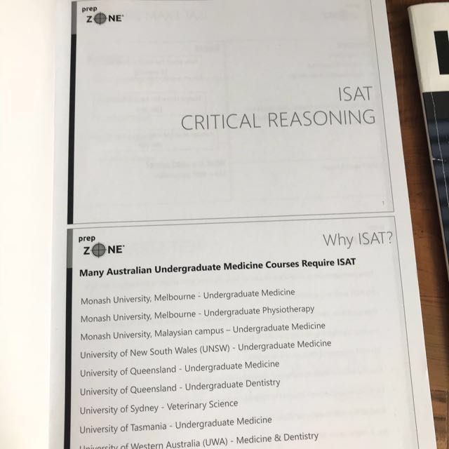 ISAT Australian medicine exam Test papers by Prepzone, Hobbies & Toys