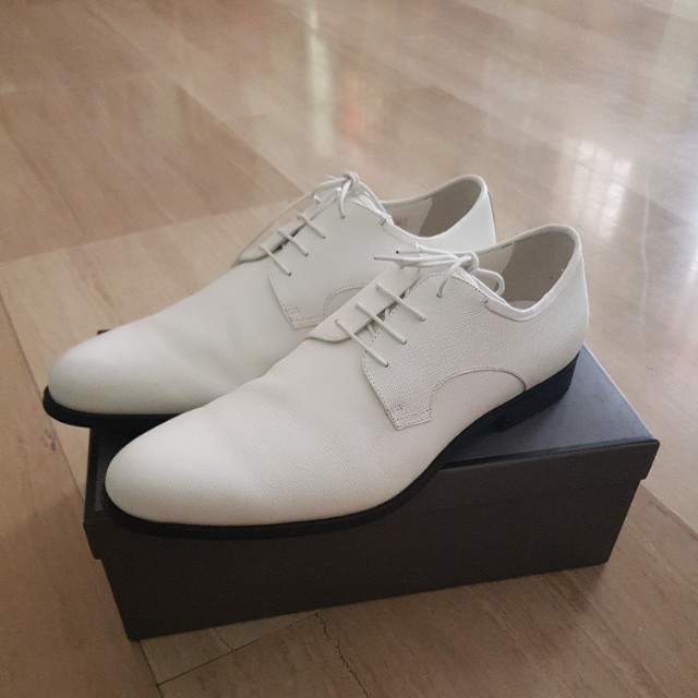 White leather formal shoes shop