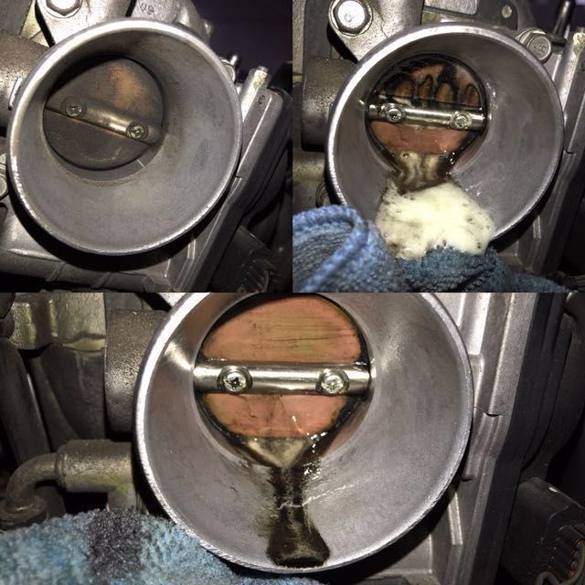 Seafoam chemical Decarbon product cleans Throttlebody intake manifold