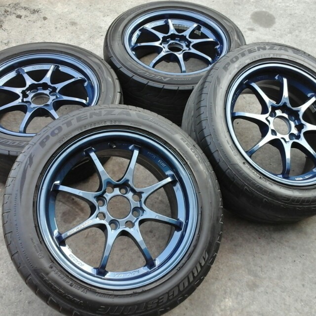 Sportrim Ce28 15 4x100 Magnesium Blue Thailand Autooption Auto Accessories On Carousell