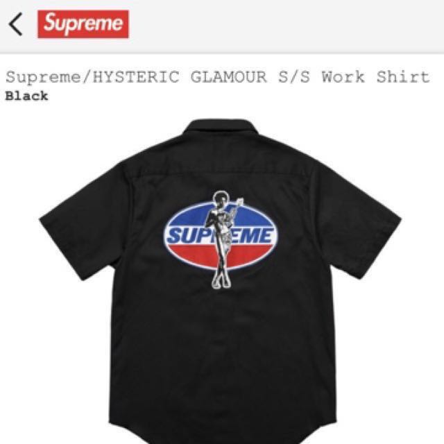 新品未使用 シュプリーム SUPREME 17AW Hysteric Glamour S/S Work ...