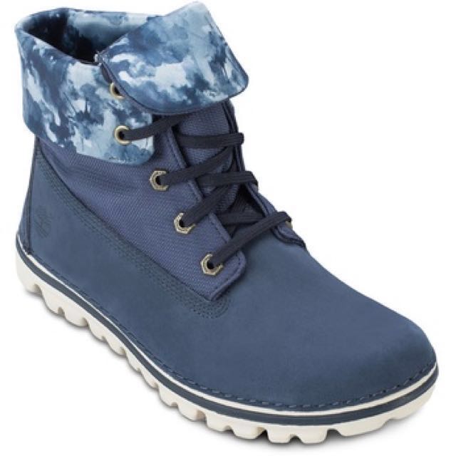 women's navy blue timberland boots