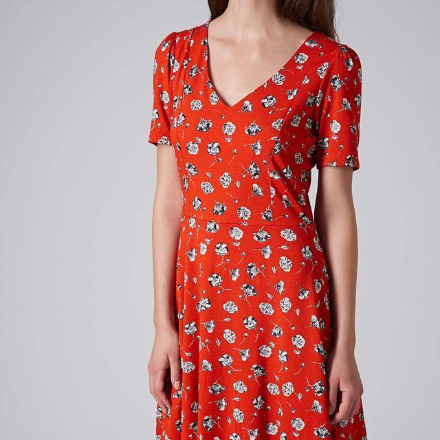 Topshop Red Floral Dress Hot Sale, 57 ...