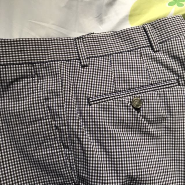checkered pants mens zara