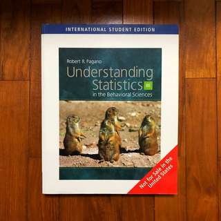 Understanding Statistics in the Behavioral Sciences