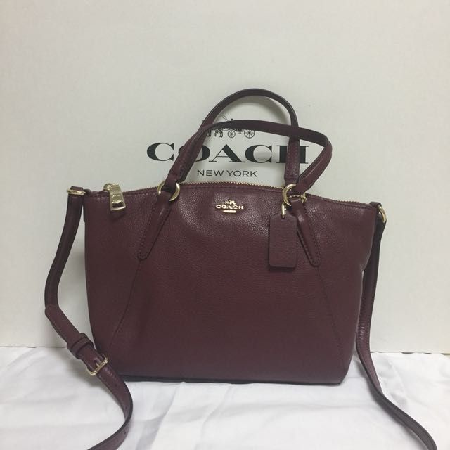 Coach mini kelsey oxblood shop
