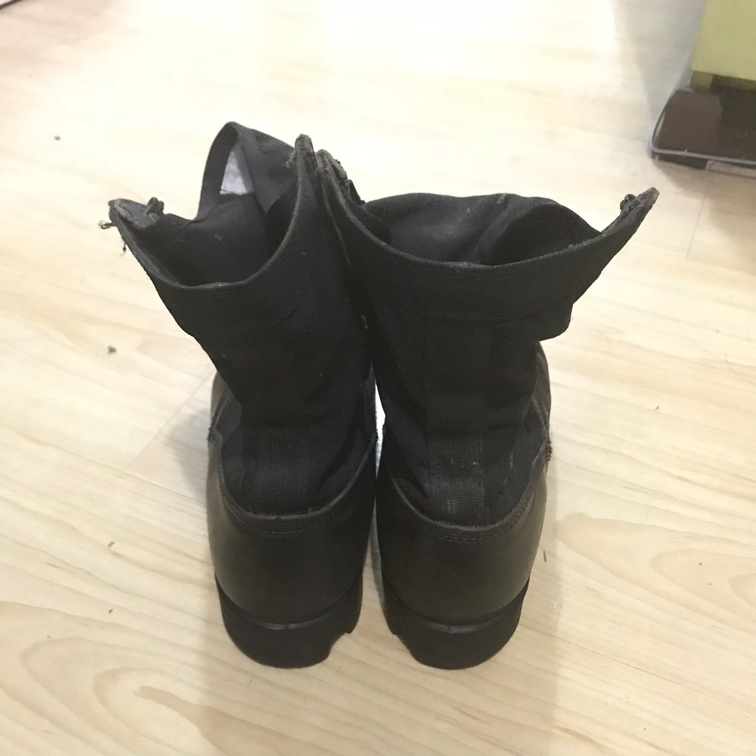 Gibson's Black Combat Boots, Men's Fashion, Footwear, Boots on Carousell