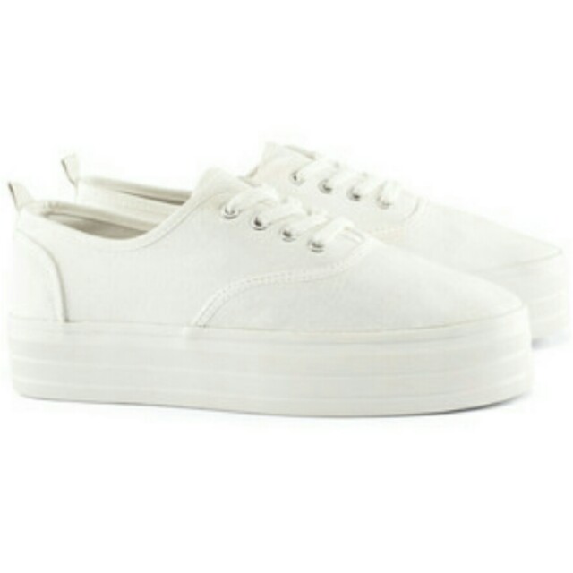 H&m White Slip On Platform Trainers H&M Platform White Shoes