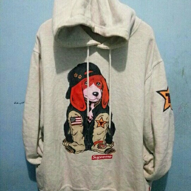 jaket hoodie supreme original