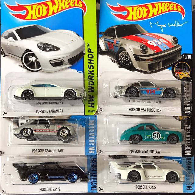 hot wheels porsche set