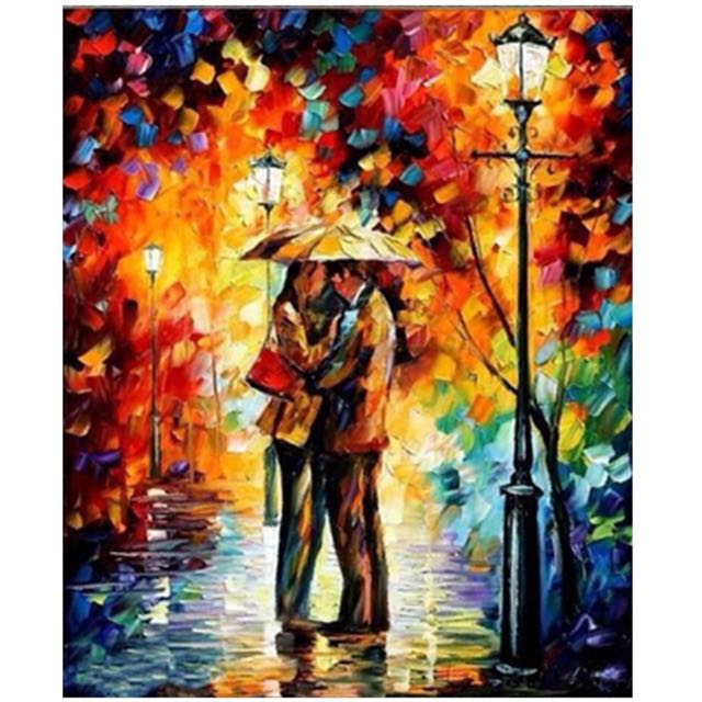 Instock Scenery With Couple Diamond Painting Furniture Home