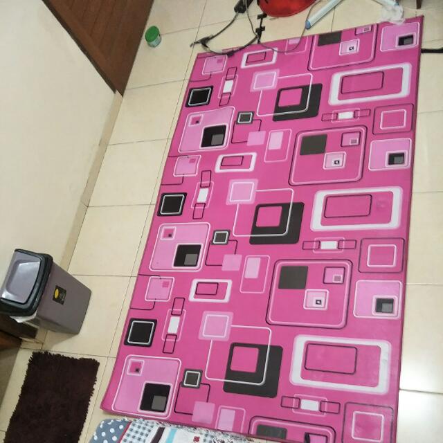 Karpet Cendol Glossy 100x150 Khusus Warna Pink Saja Jual Murah