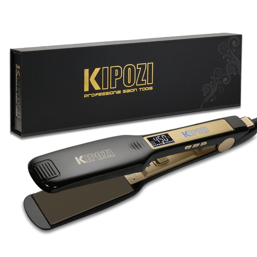 11 KIPOZI Professional Titanium Flat Iron Hair Straightener With