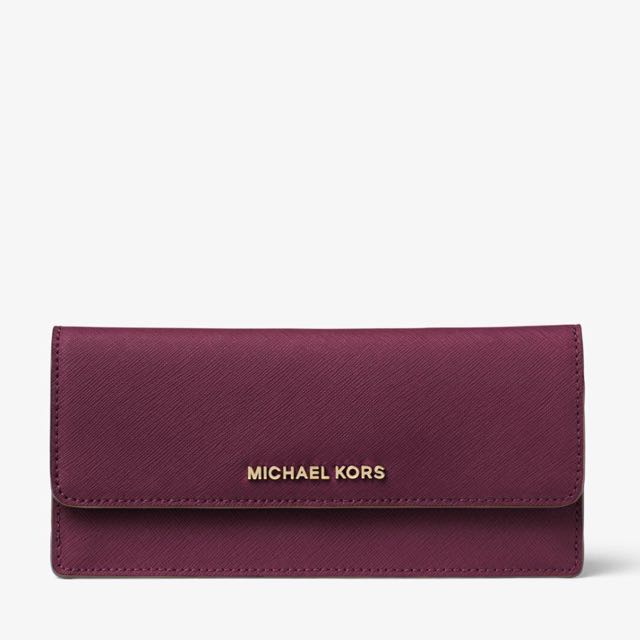 travel slim saffiano leather wallet