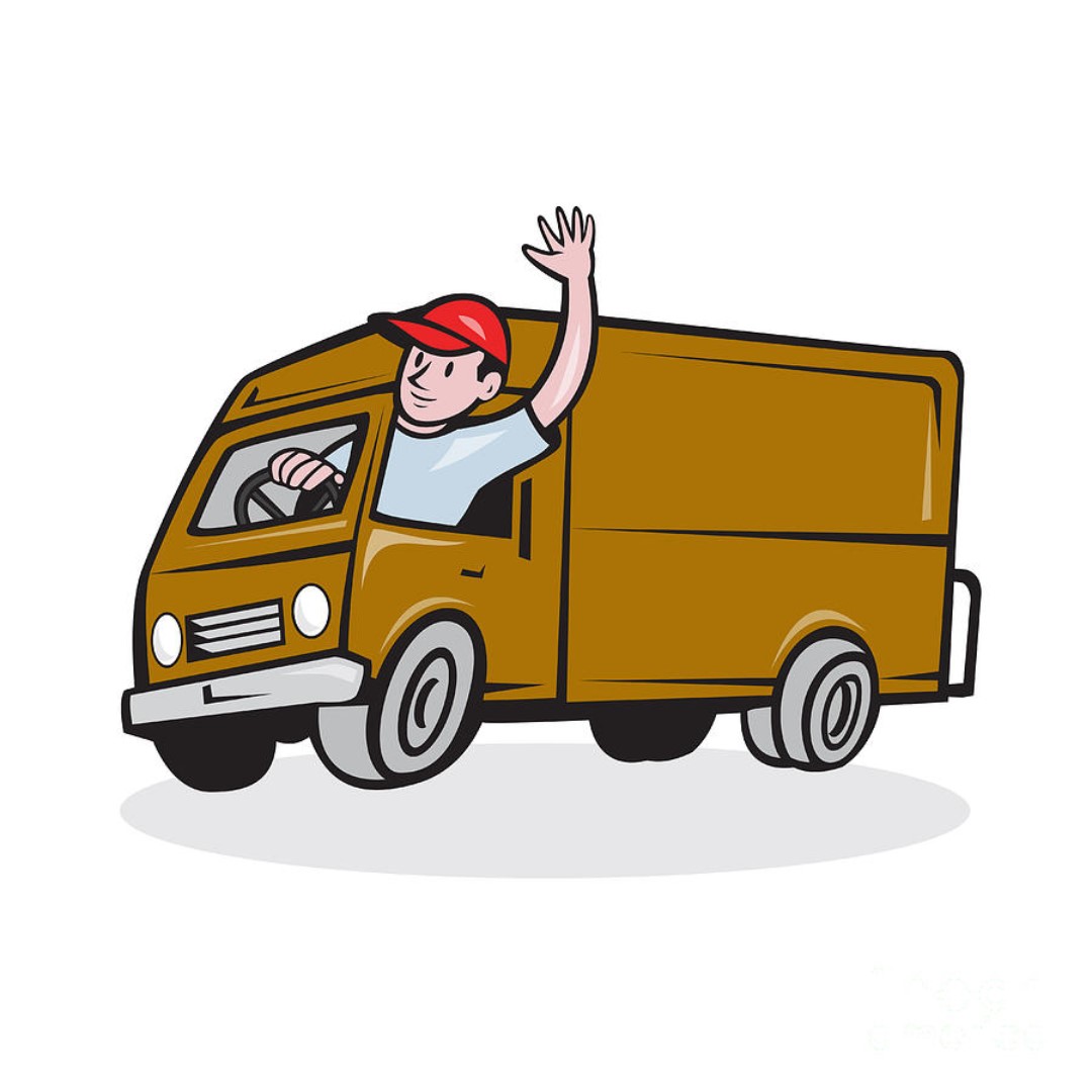 delivery with own van off 75% - online 