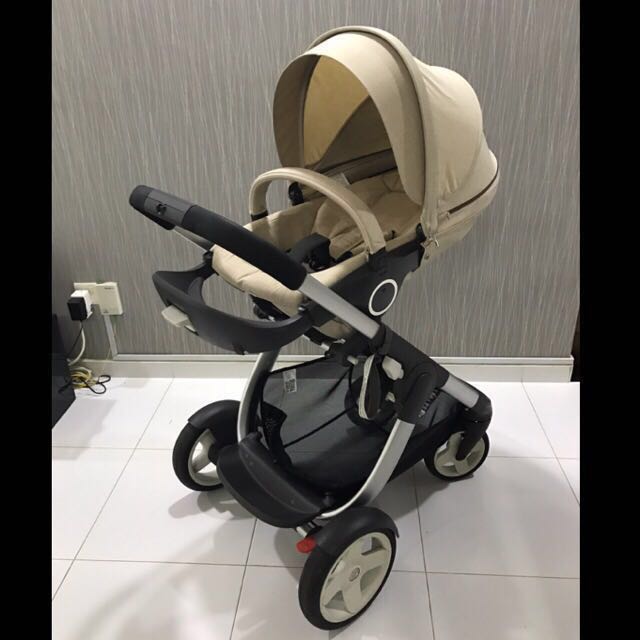 Stokke Crusi Stroller Limited Edition color Beige Melange Babies