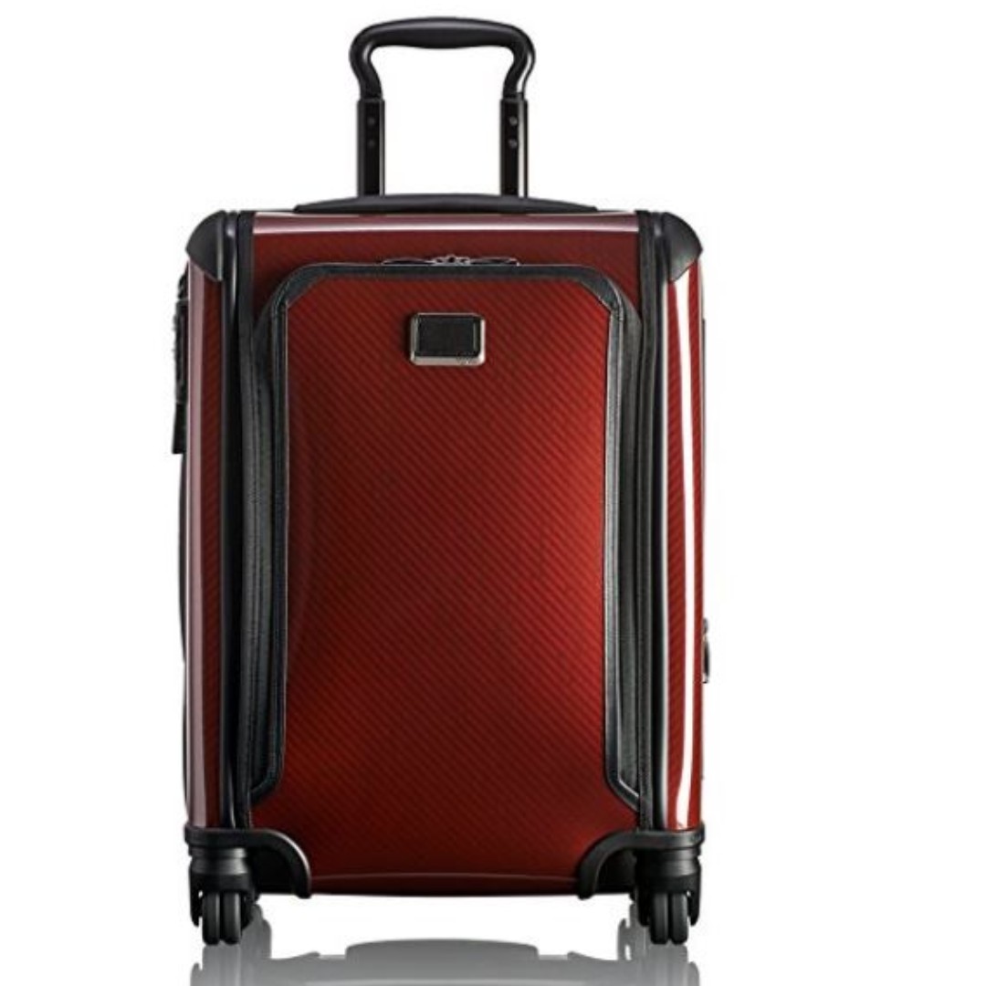 tumi red carry on