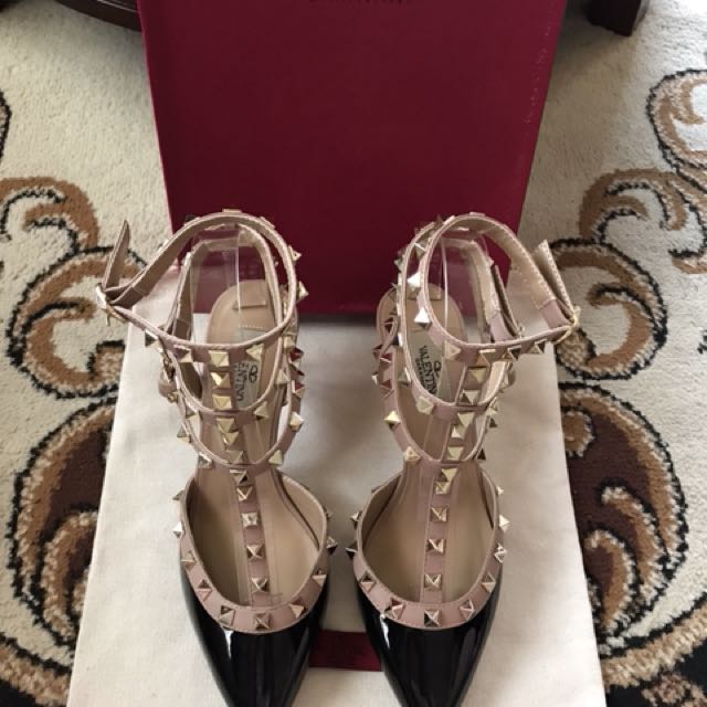 valentino rockstud shoes kitten heels
