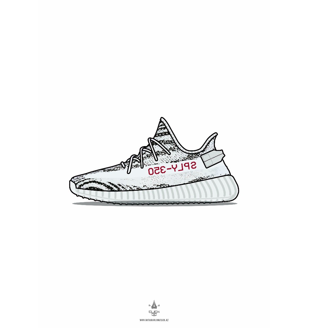 YEEZY SNEAKER POSTER, Hobbies & Toys, Stationery & Craft, Art & Prints ...