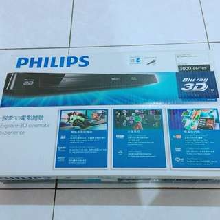 降價 飛利浦藍光3D DVD播放器