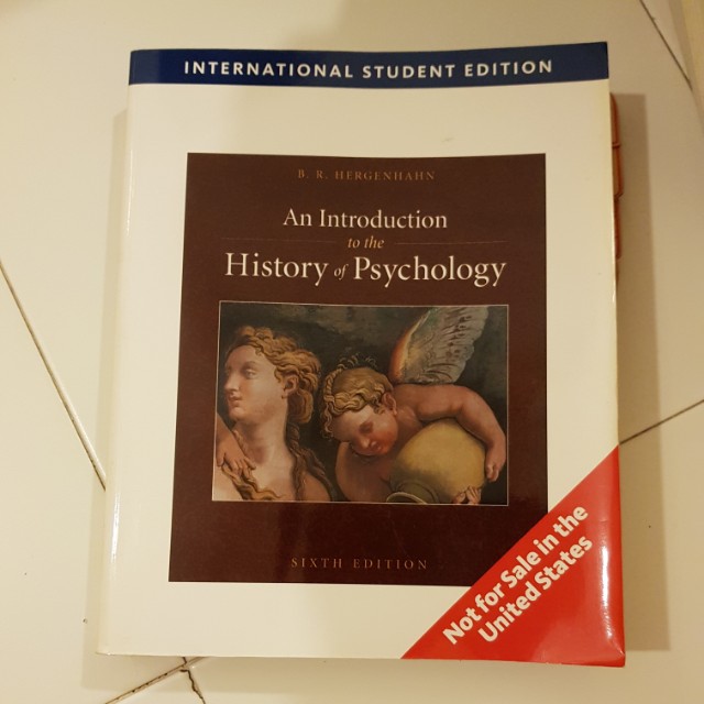 An Introduction To The History Of Psychology By B R Hergenhahn 6th Edition Books Stationery Textbooks On Carousell
