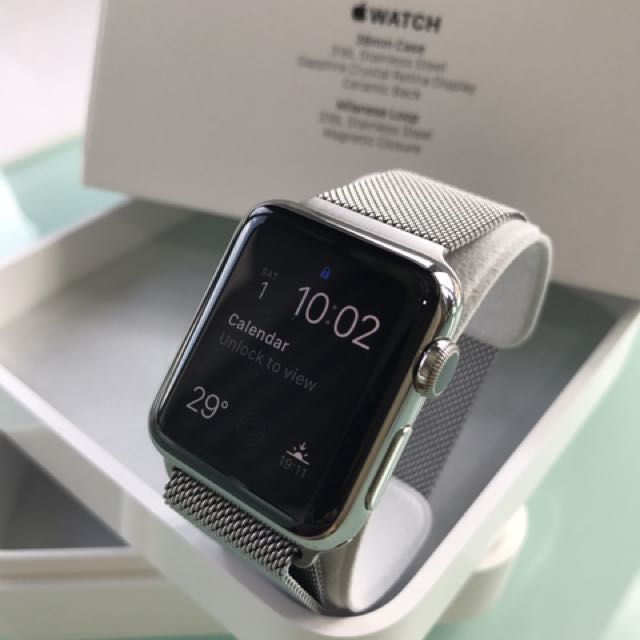 Apple Watch 38mm Milanese Strap Stainless Steel Women S Fashion Watches On Carousell