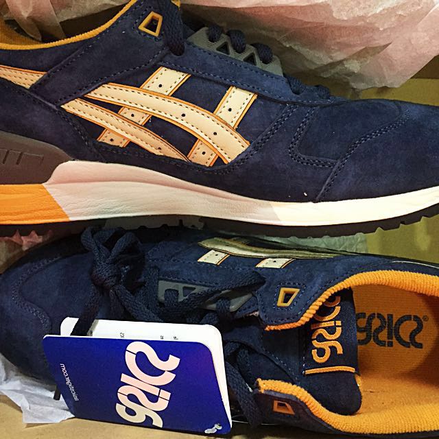 ASICS GEL RESPECTOR NAVY SAND Men s Fashion Footwear Dress Shoes on Carousell
