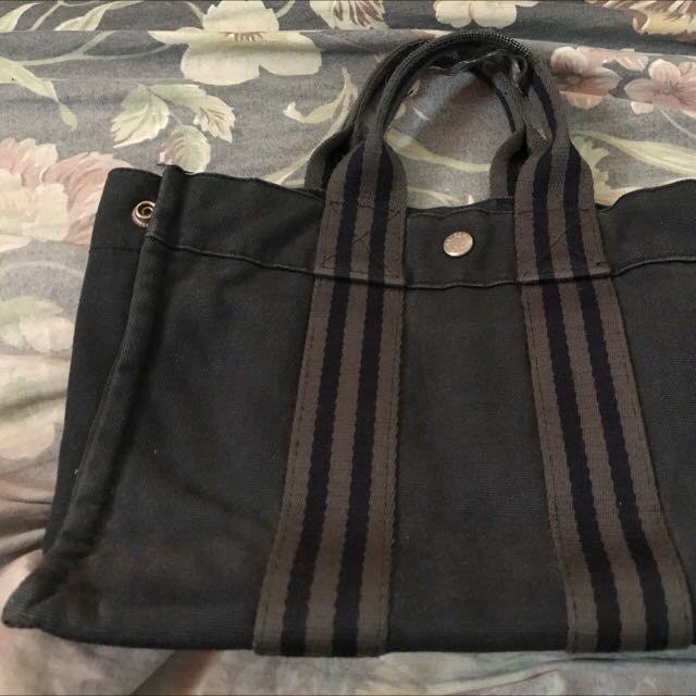 Hermes Herline Canvas Tote Bag, Luxury, Bags & Wallets on Carousell