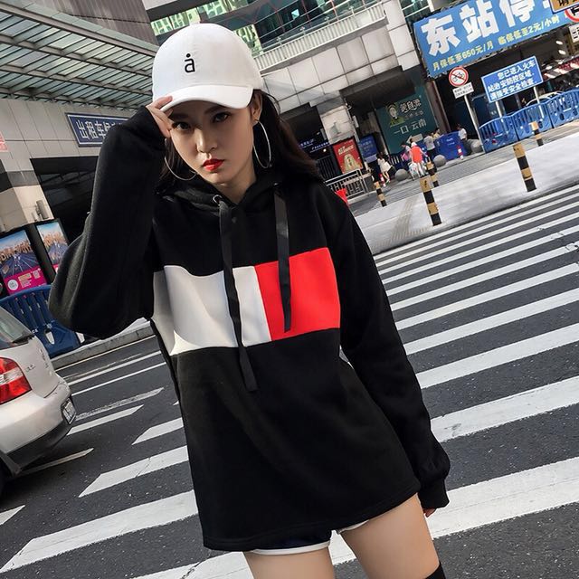 BN INSTOCK Korean Oversized Ulzzang Hoodie Women s Fashion Coats Jackets and Outerwear on Carousell