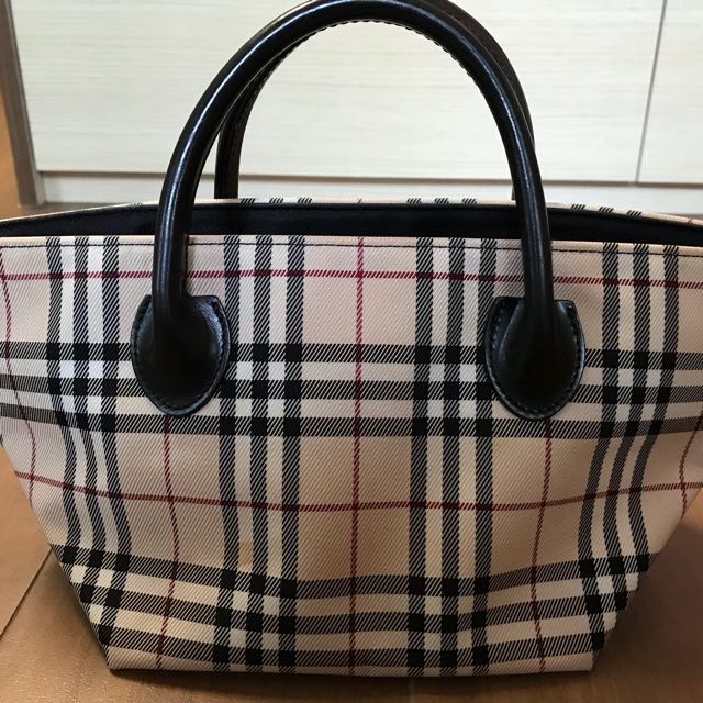 Burberry blue label tote new arrivals