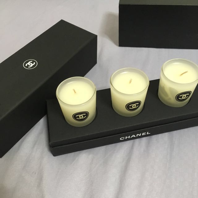 Chanel Scented Candles (Set of 3), Beauty & Personal Care, Hands & Nails on Carousell