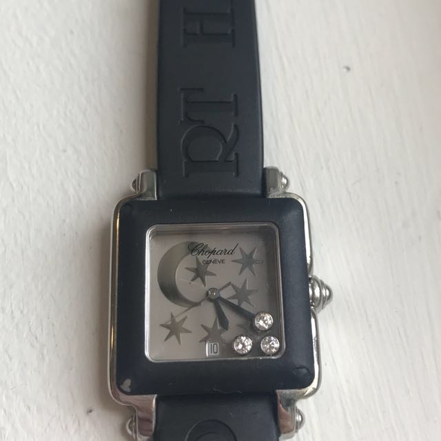 Chopard ladies watch best sale with floating diamonds